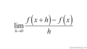 The formal definition of a derivative